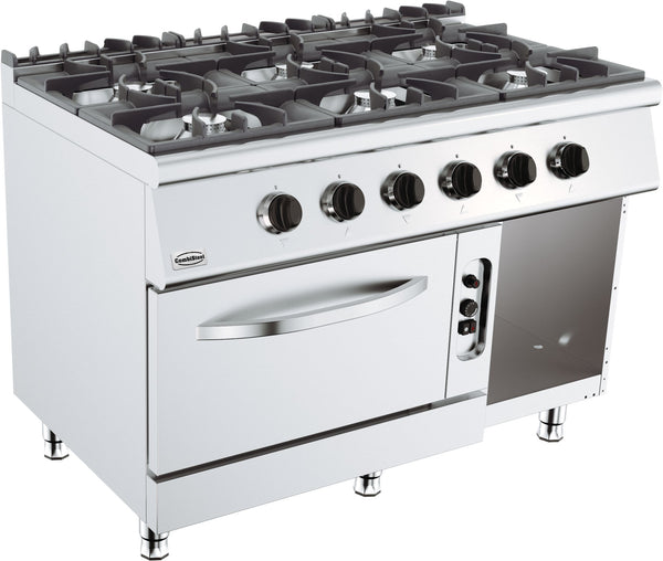 Combisteel Base 700 Gasherd 6 Br. mit Gasbackofen