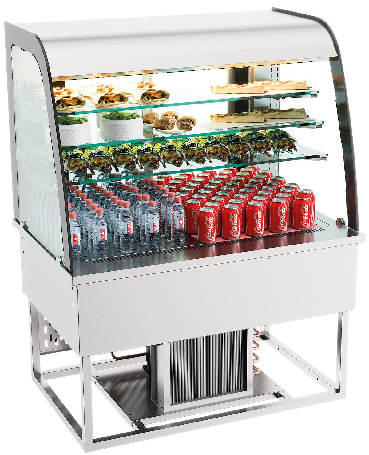 Combisteel Einbaukühlvitrine 140l Offen
