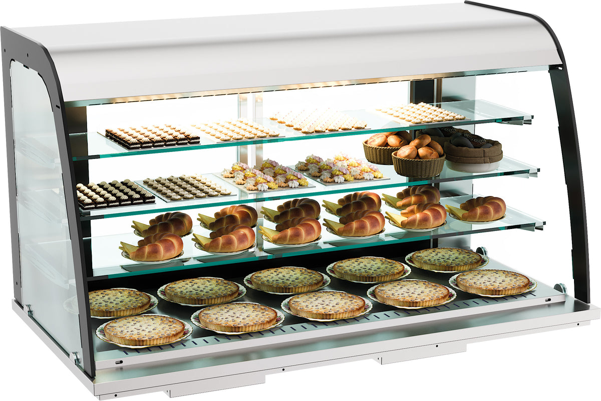 Combisteel Einbau Neutral Vitrine 155l Offen