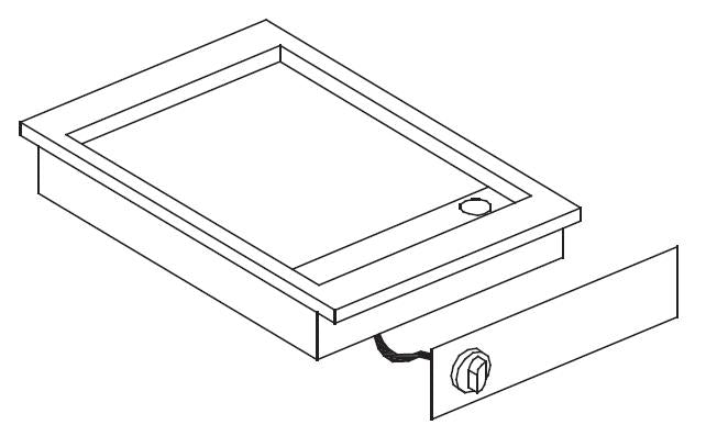 Combisteel El. Grillplatte Glatt 400V, 425 x 600 x 181 mm