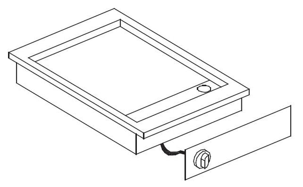 Combisteel El. Grillplatte Glatt 400V, 425 x 600 x 181 mm