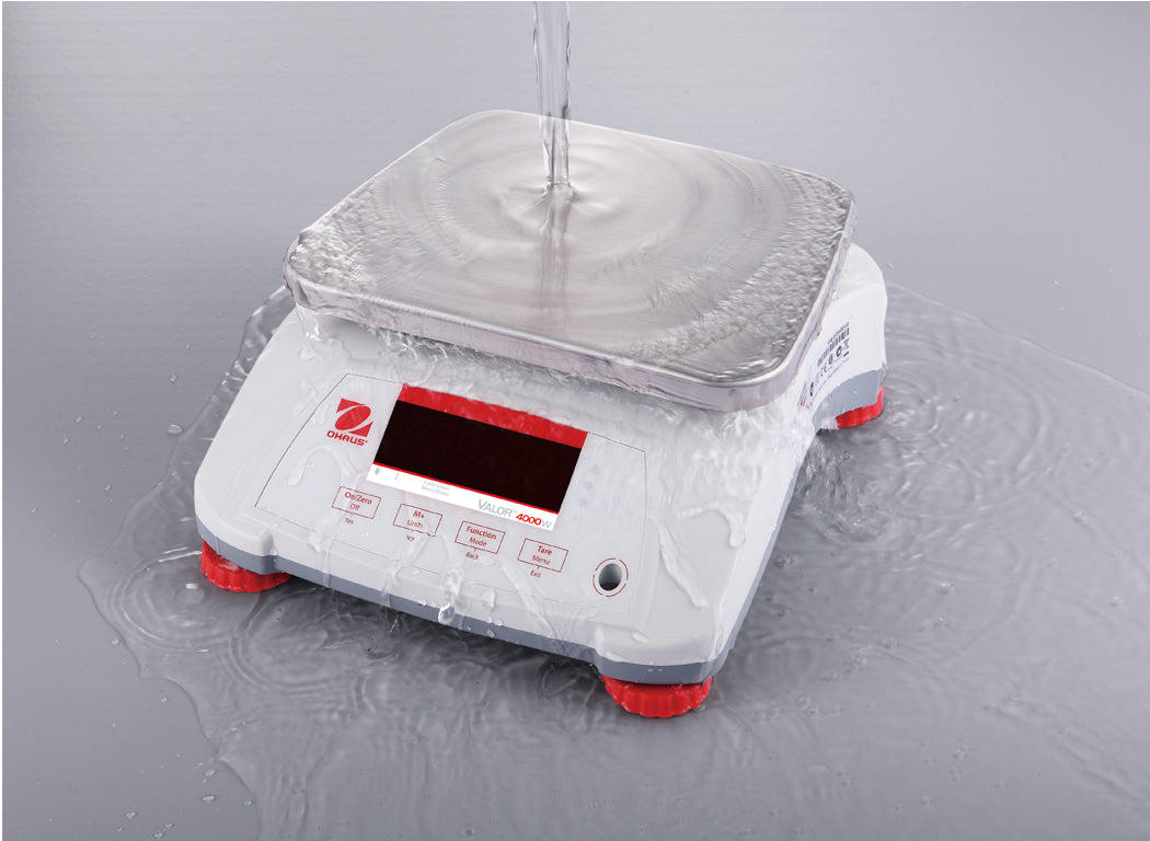 Stalgast Wasserdichte Premium-Waage, Kapazität 15 kg, Teilung 5 g, 256x280x121 mm (BxTxH)