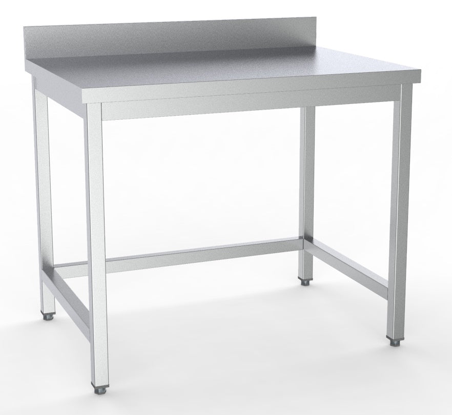 Combisteel Arbeitstisch Offenem Unterbau Aufkantung Selbstmontage 1000, Serie 700