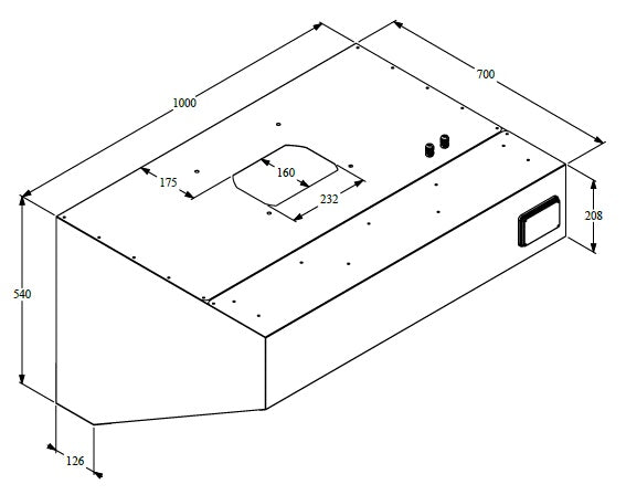 Combisteel Wandhauben Komplett 1000, Serie 700