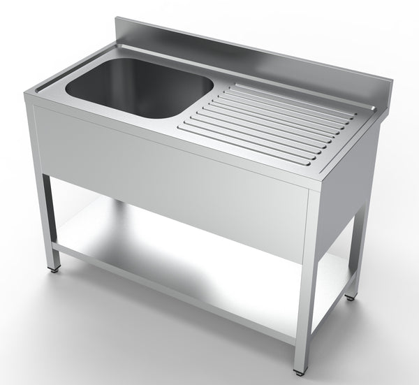 Combisteel Spültisch Grundboden 1 Links 1200, Serie 600