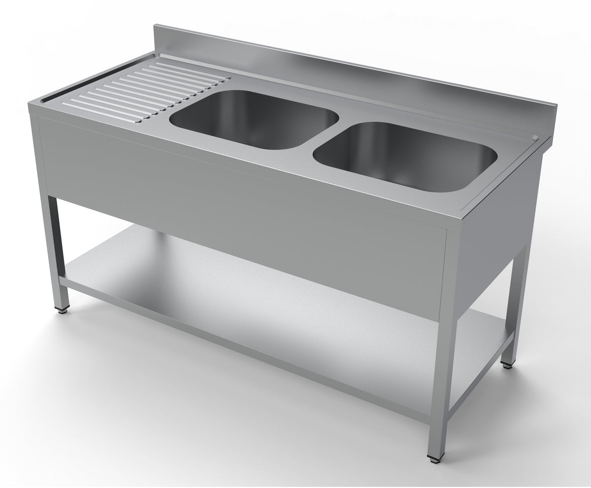 Combisteel Spültisch Grundboden 2 Rechts 1600, Serie 700