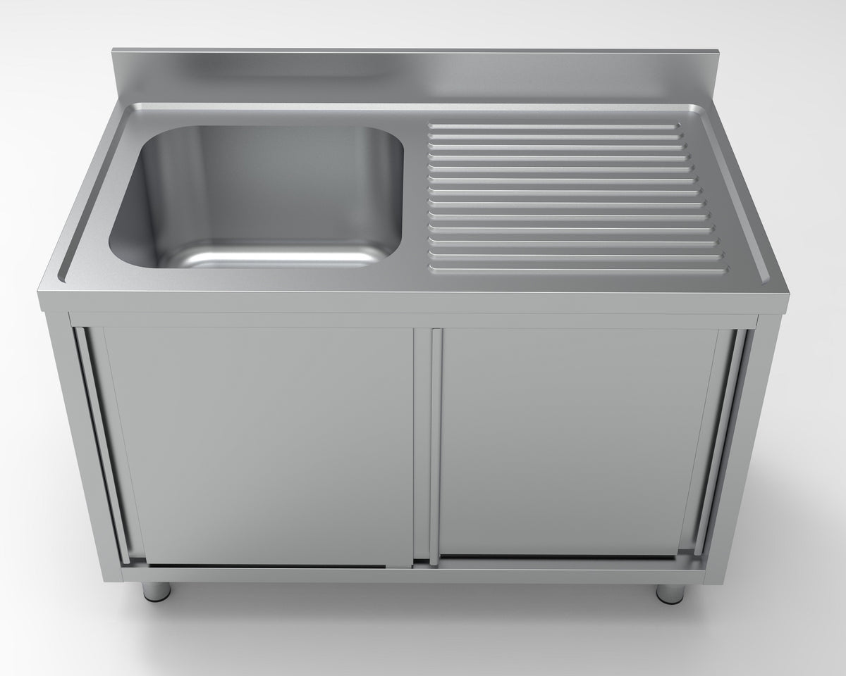 Combisteel Spültisch Schiebetüren 1 Links 1200, Serie 700