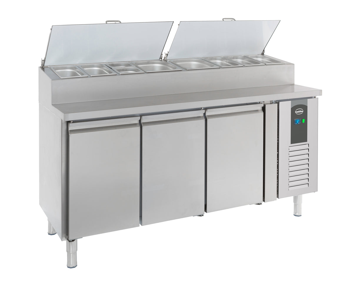 Combisteel Saladette 3 Türen 8x1/3GN Behälter (7450.0104)