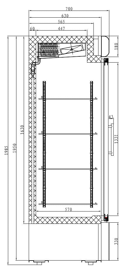 Combisteel Tiefkühlschrank 2 Glastüren (7450.0159)