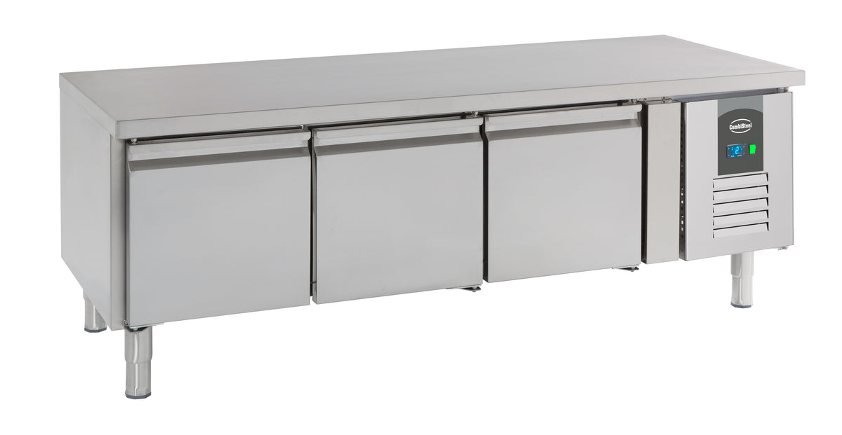 Combisteel Kühltisch 650 Hoch 3 Türen, 1795 x 700 x 650 mm