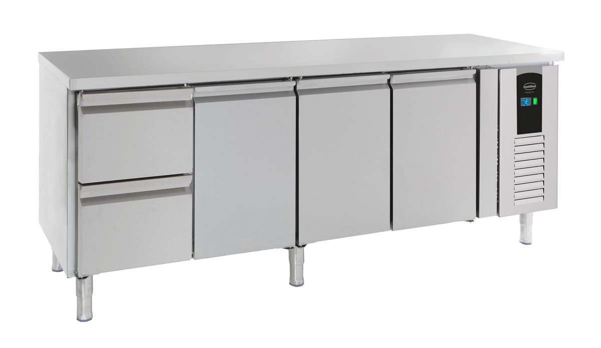 Combisteel Kühltisch 3 Türen und 2 Schubladen Energy Line, Serie 700