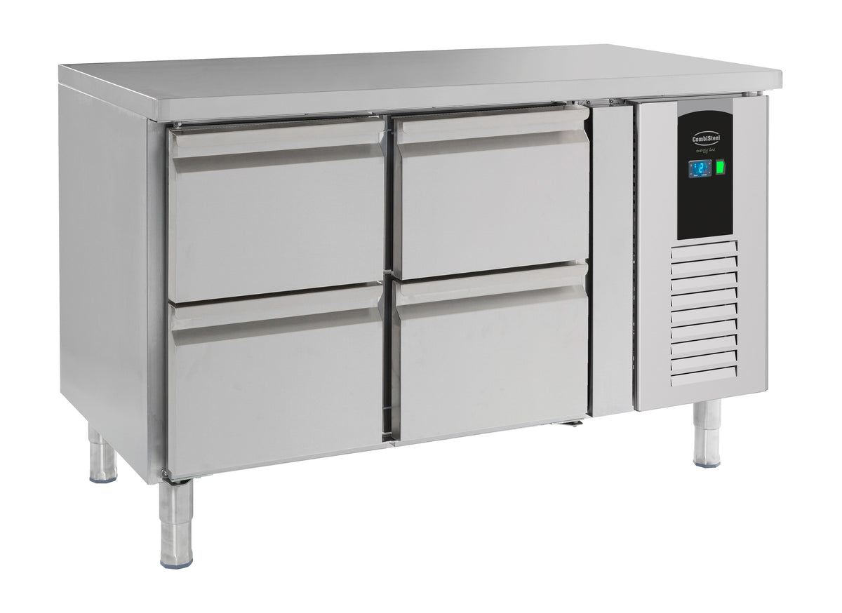 Combisteel Kühltisch 4 Schubladen Energy Line, Serie 700, 1360 x 700 x 860 mm