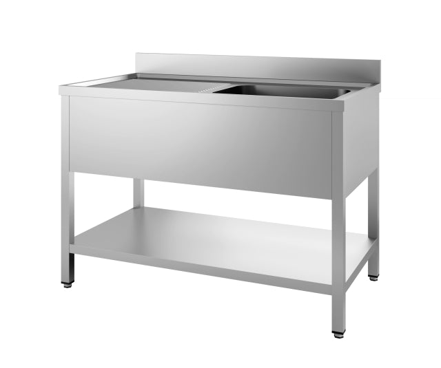 Combisteel Spültisch Grundboden Demontabel 1 Rechts 1400, Serie 700