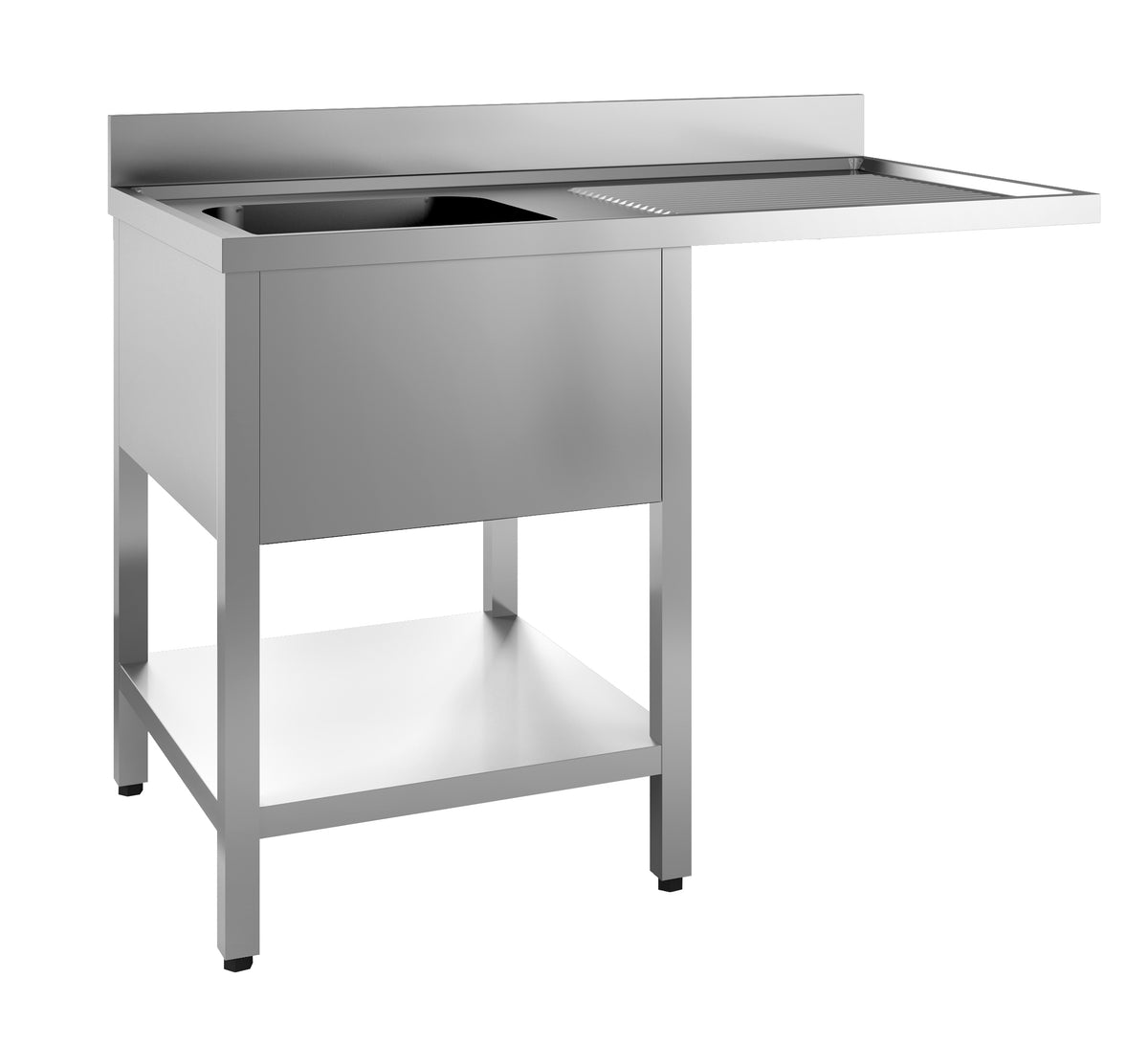 Combisteel Spültisch Grundboden Spülmaschine Demontabel 1 Links 1200, Serie 700