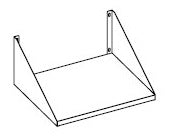 Combisteel Mikrowelle Wandregal für 7455.1660