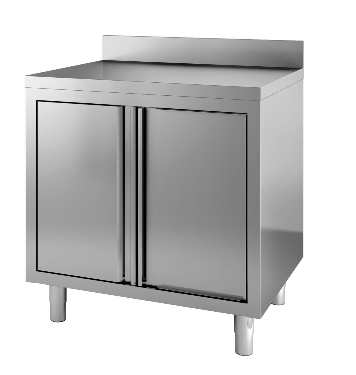 Combisteel Arbeitstisch Drehtüren Aufkantung 800, Serie 700
