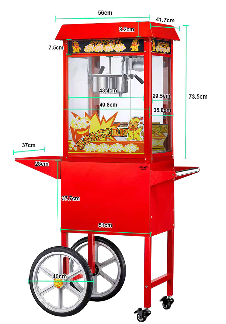 Combisteel Popcorn-gerät Inkl. Räder