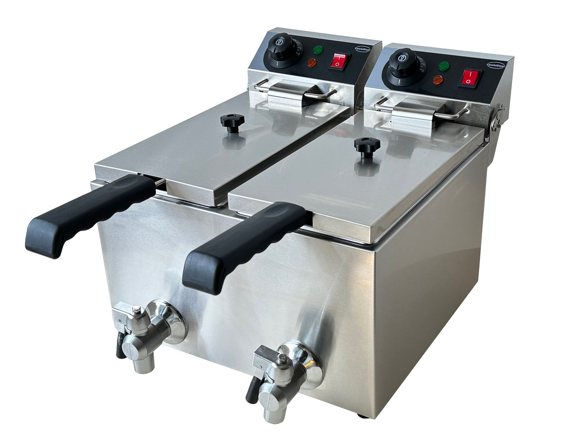 Combisteel Elektro Tischfriteuse 2 x 4 L