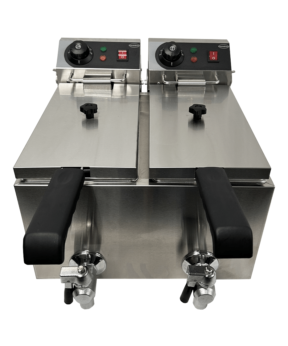 Combisteel Elektro Tischfriteuse 2 x 4 L