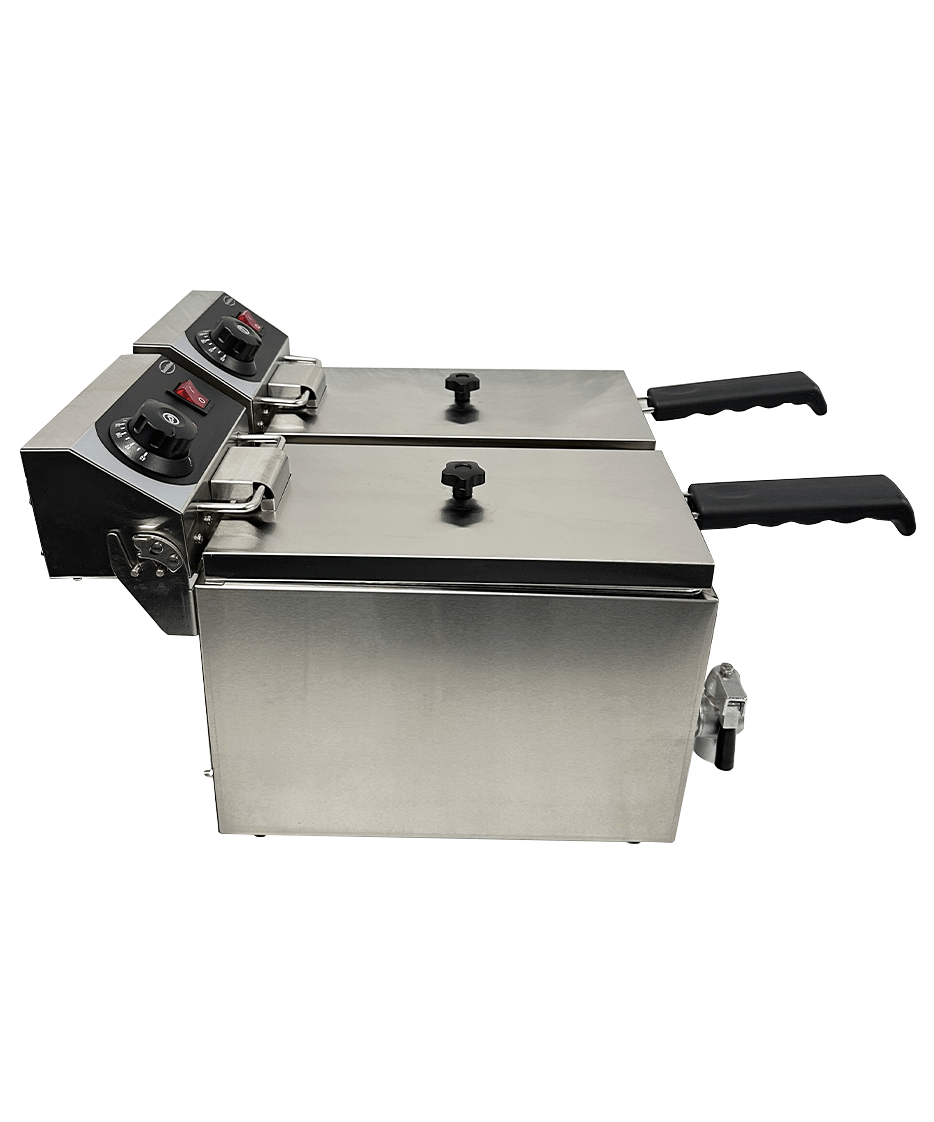 Combisteel Elektro Tischfriteuse 2 x 4 L
