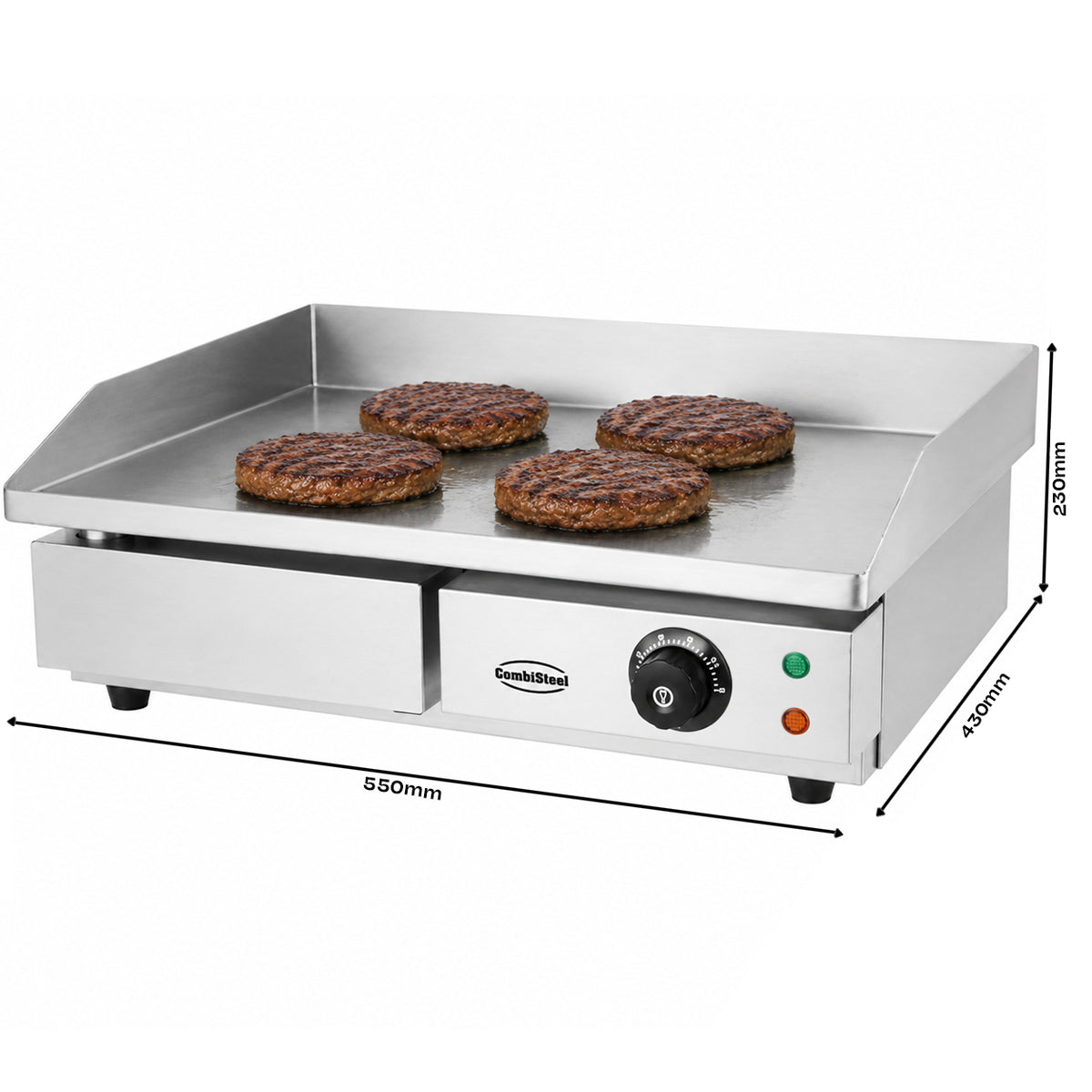Combisteel Elektro Grillplatte, 550 x 470 x 230 mm