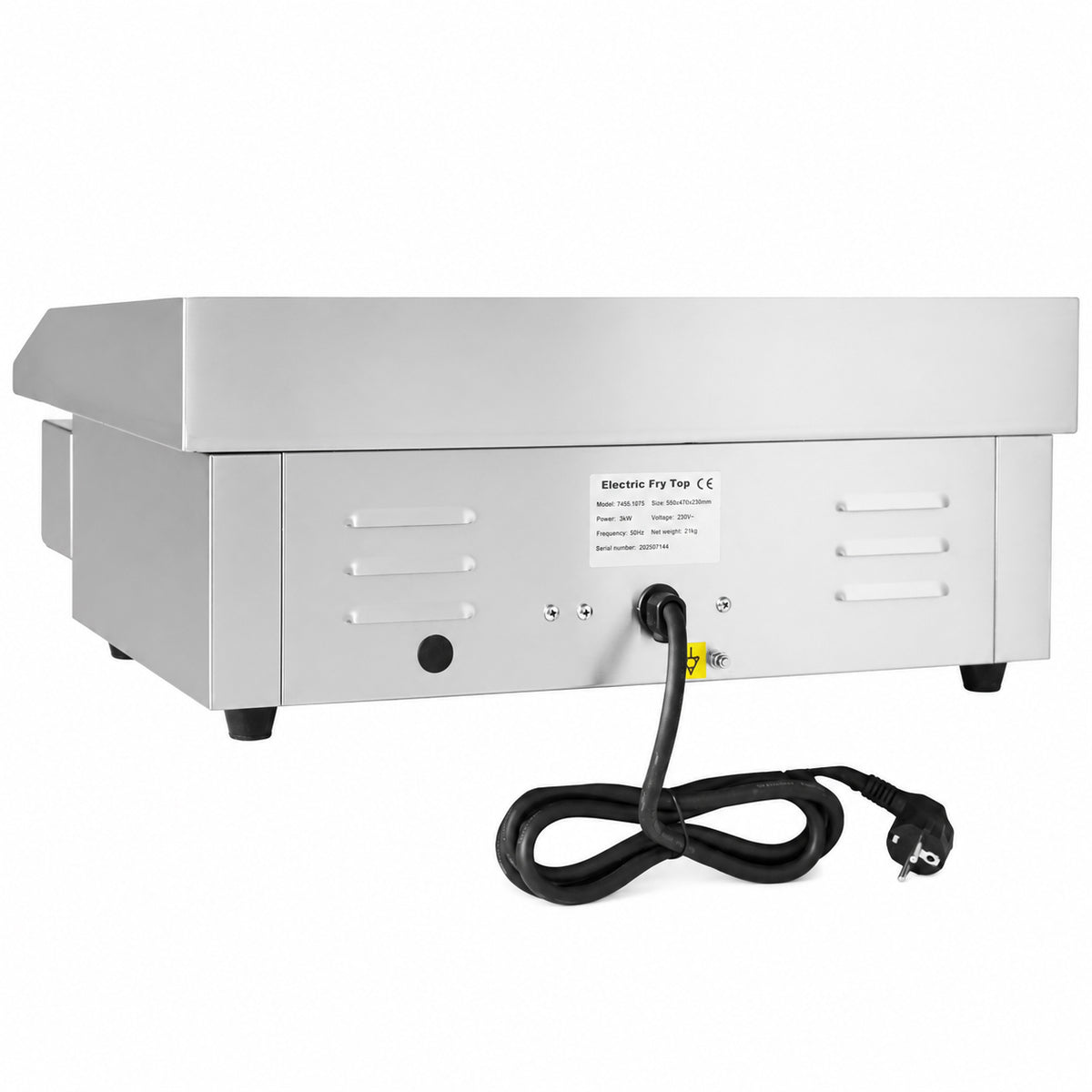 Combisteel Elektro Grillplatte, 550 x 470 x 230 mm