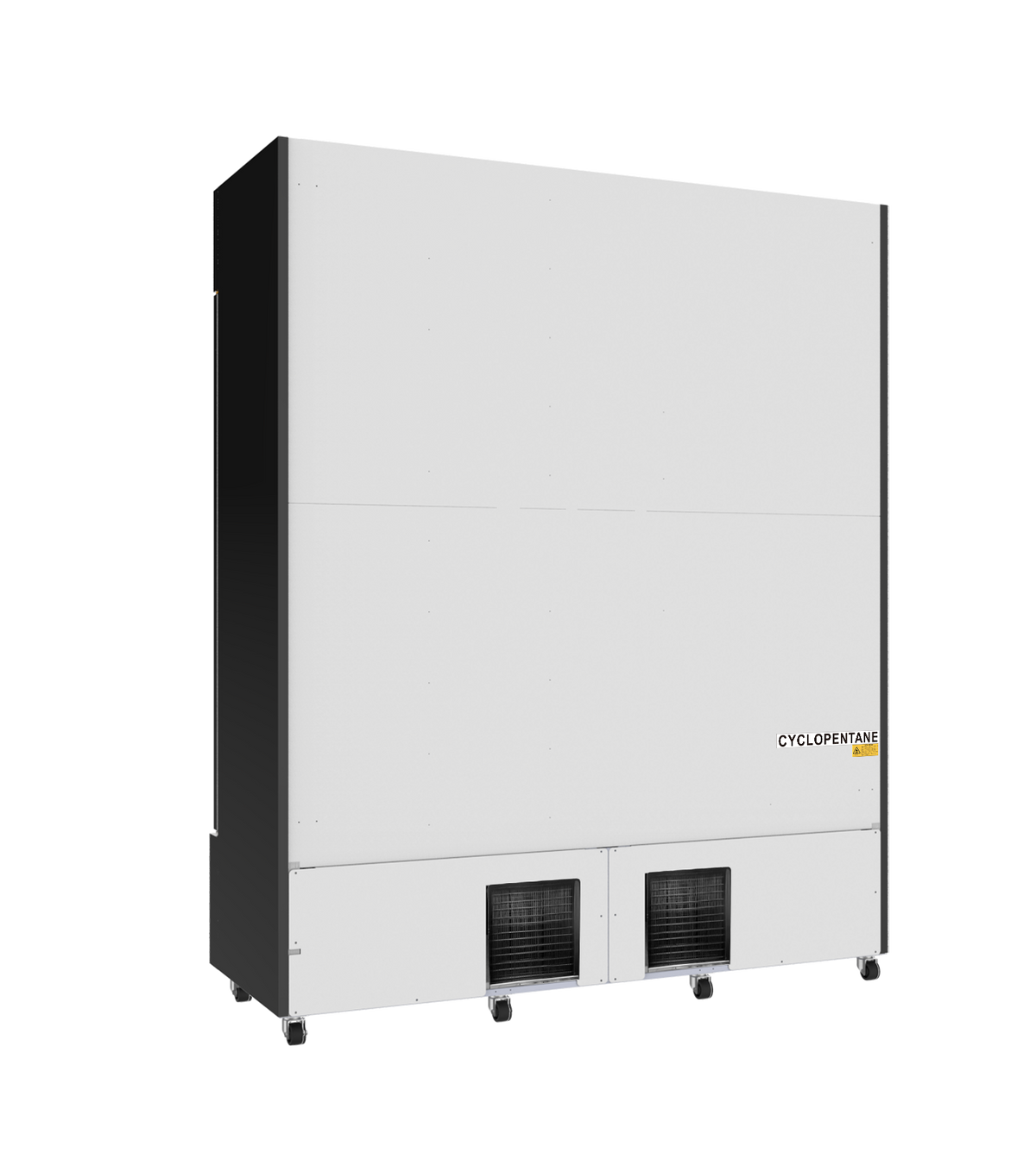 Combisteel Kühlschrank 3 Glastüren Schwarz FCU-1200 Bl