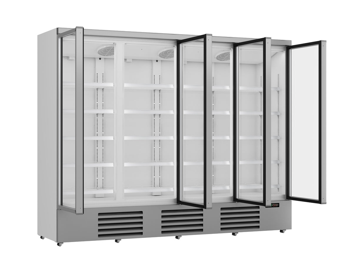 Combisteel Kühlschrank 4 Glastüren JDE-2025R *transport auf Anfrage* **achtung, Es Liegt Ein Erhöhter Einschatlstrom Vor