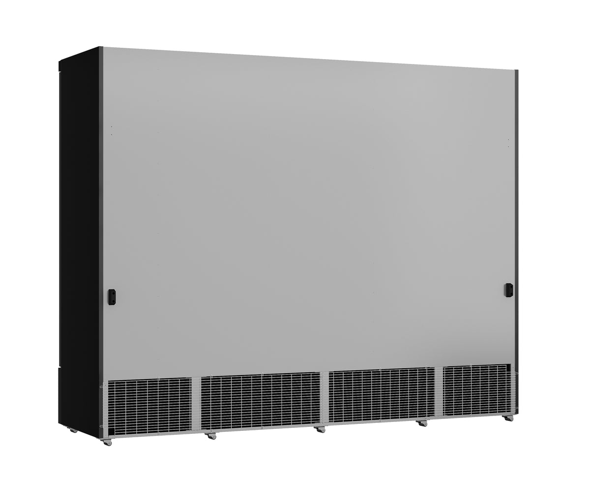 Combisteel Kühlschrank 4 Glastüren Schwarz JDE-2025R Bl *transport auf Anfrage* **achtung, Es Liegt Ein Erhöhter Einscha