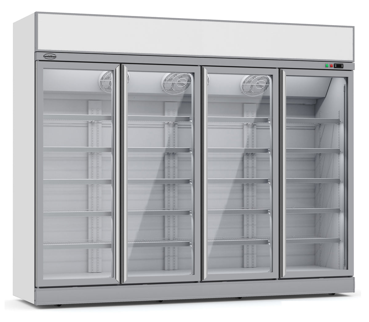 Combisteel Tiefkühlschrank 4 Glastüren INS-2060F *transport auf Anfrage* **achtung, Es Liegt Ein Erhöhter Einschatlstrom