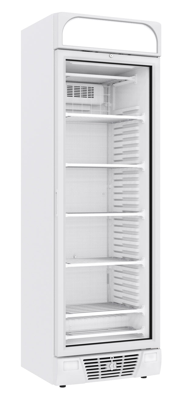 Combisteel Tiefkühlschrank 1 Glastür 382l, 640 x 670 x 2056 mm