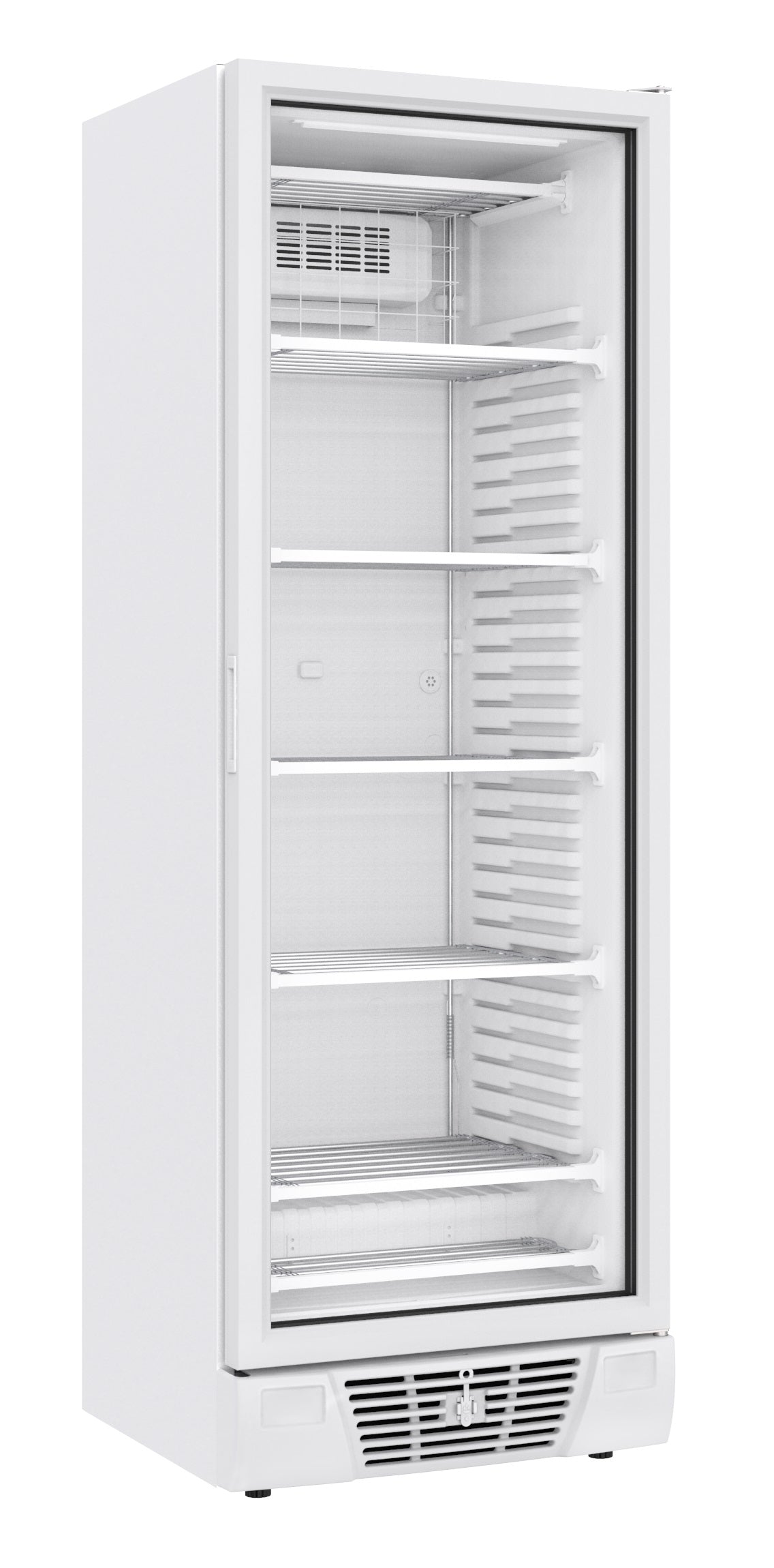 Combisteel Tiefkühlschrank 1 Glastür 382l, 640 x 670 x 1875 mm