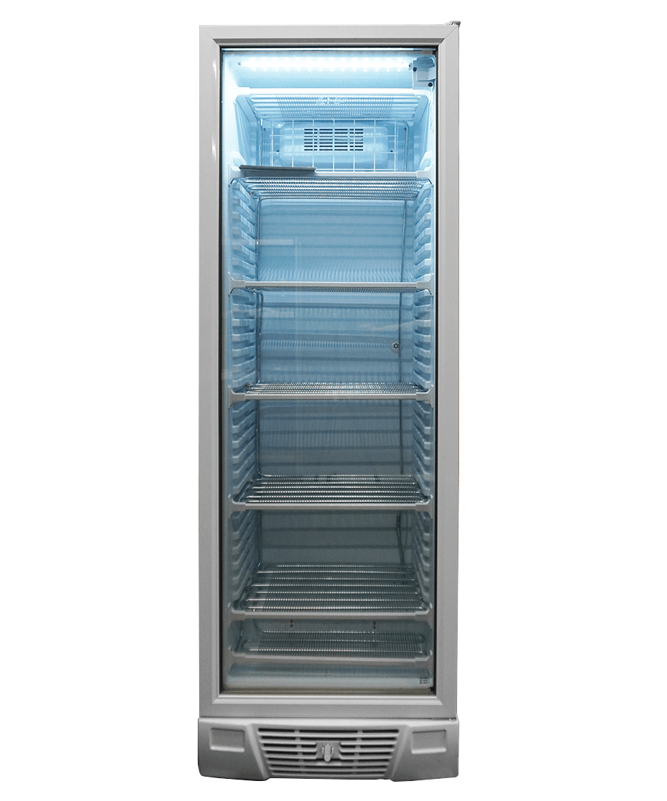 Combisteel Tiefkühlschrank 1 Glastür 382l, 640 x 670 x 1875 mm