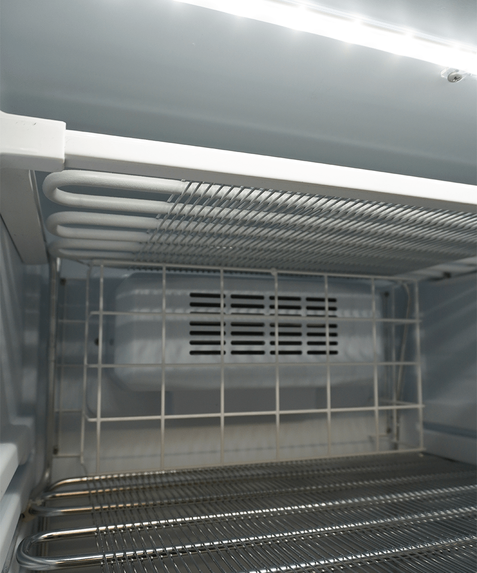 Combisteel Tiefkühlschrank 1 Glastür 382l, 640 x 670 x 1875 mm