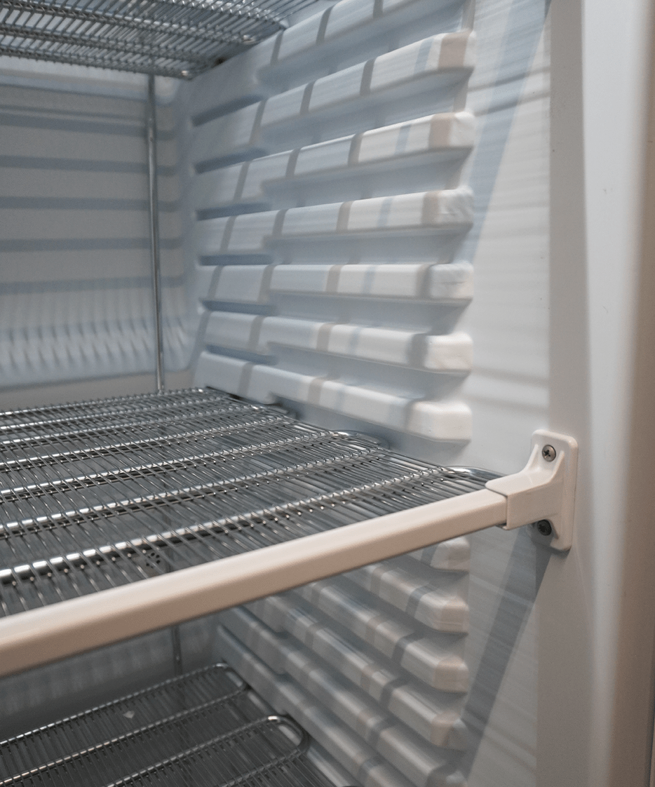 Combisteel Tiefkühlschrank 1 Glastür 382l, 640 x 670 x 1875 mm