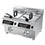 Stalgast Induktions-Doppel-Fritteuse, 2x8 Liter, 518x490x418 (BxTxH), 2x3.5 kW