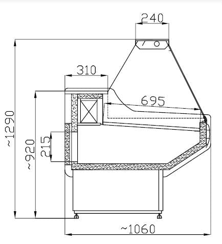 Combisteel Kühlvitrine Owen 2.0
