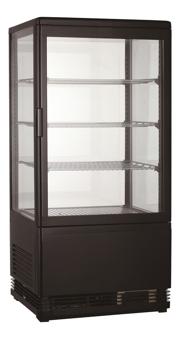 Combisteel Kühlvitrine 68l Schwarz