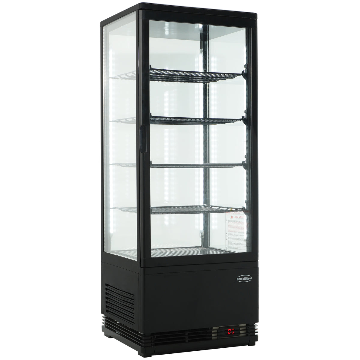 Combisteel Kühlvitrine 98l Schwarz