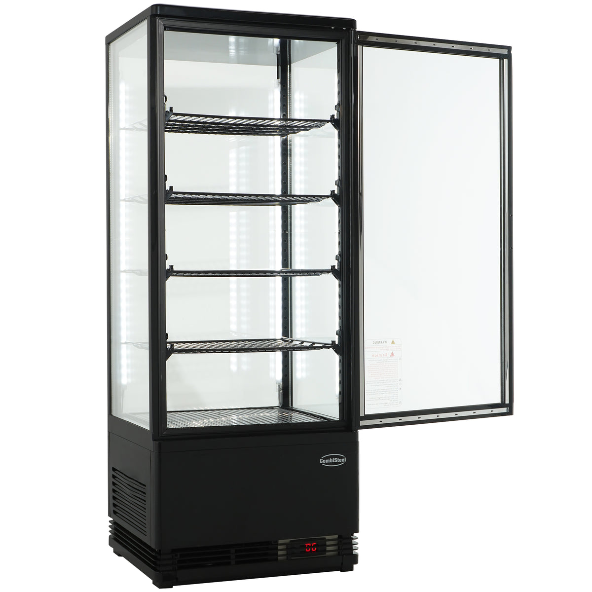 Combisteel Kühlvitrine 98l Schwarz