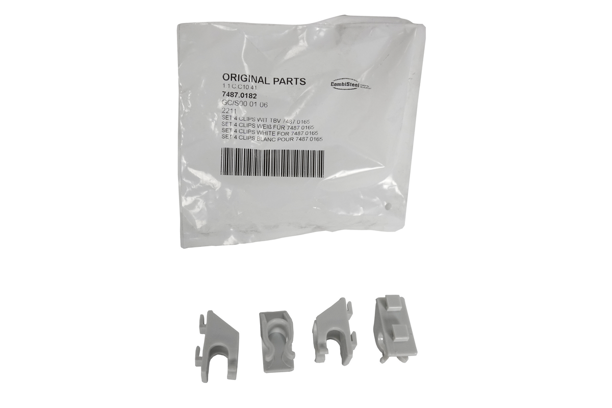 Combisteel Set 4 Clips Weiß für 7487.0165 Alte Serie