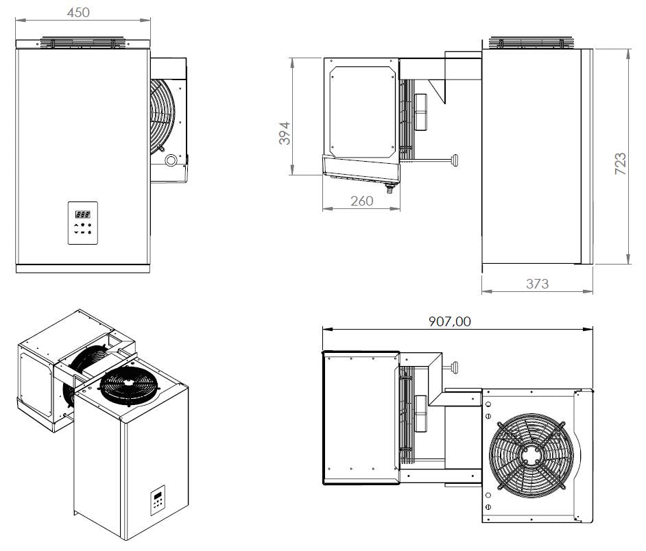 Combisteel Tiefkühlaggregate Huckepack 4,1-6,5 M3