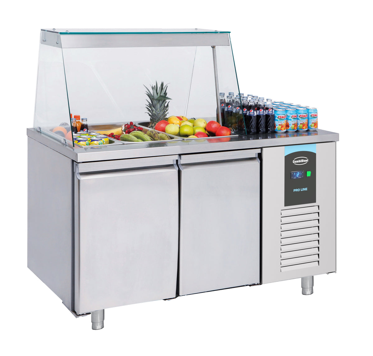 Combisteel Saladette 2 Türen 3x 1/1GN Behälter