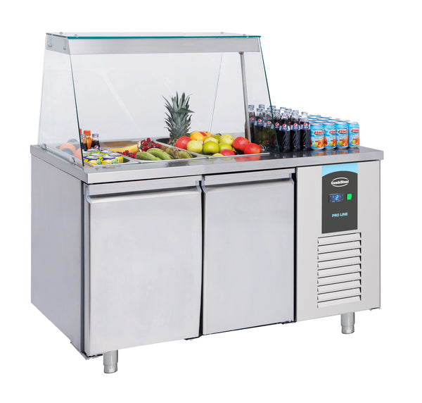 Combisteel Saladette 2 Türen 3x 1/1GN Behälter