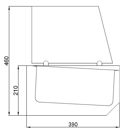 Combisteel Aufsatzvitrine 10x 1/3 GN