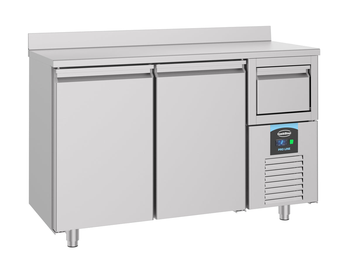 Combisteel Kühltisch 2 Türen mit Schublade für Kaffee, Serie 600