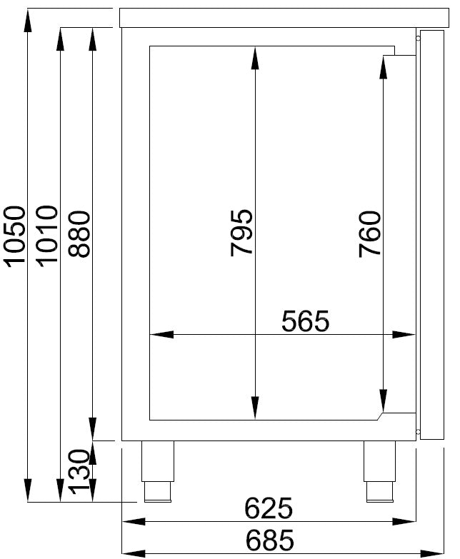 Combisteel Biertheke 2 Türen 1R