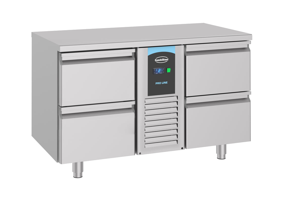 Combisteel Kühltisch 4 Schubladen Monoblock Energy Line, Serie 700