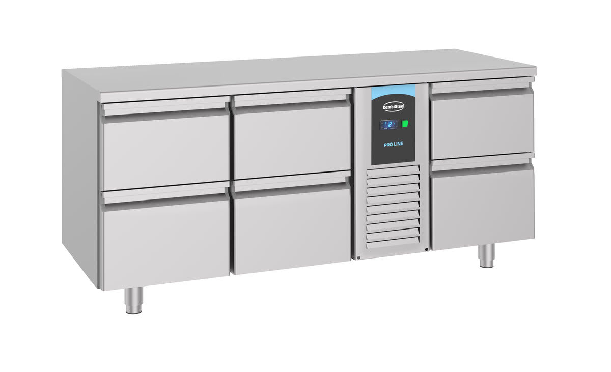Combisteel Kühltisch 6 Schubladen Monoblock Energy Line, Serie 700