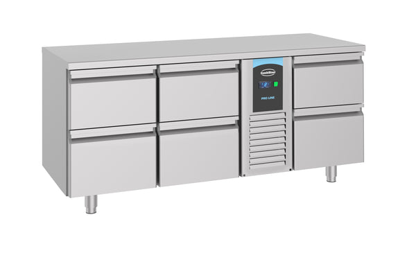 Combisteel Kühltisch 6 Schubladen Monoblock Energy Line, Serie 700